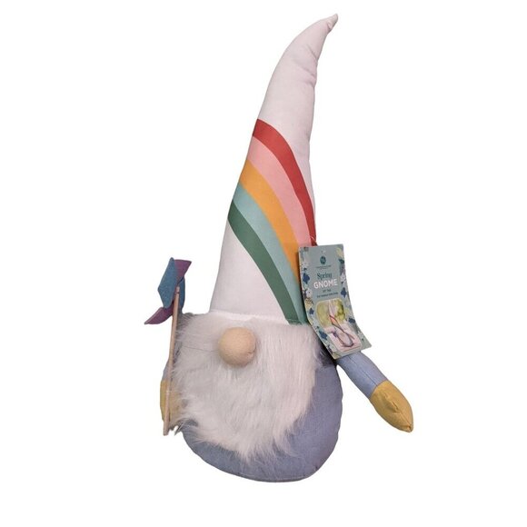 Huntington Home spring gnome rainbow blue  20" Indoor use - Picture 5 of 9